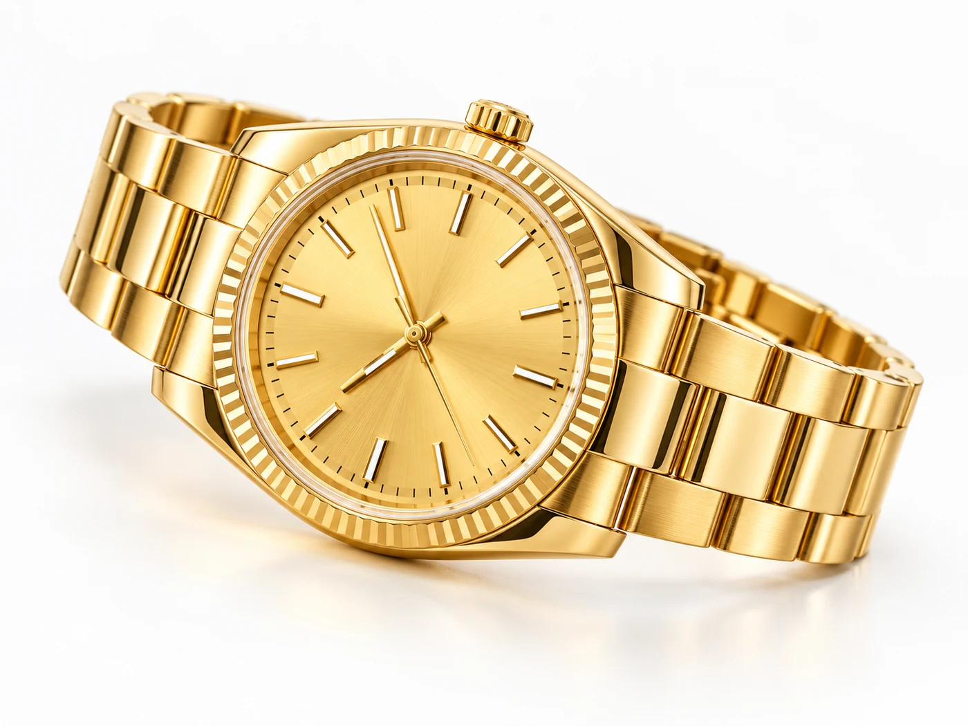 Luxury gold wristwatch